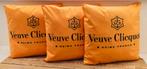 Veuve Clicquot Dubbelzijdige Linnen Kussenhoezen 45cm., Huis en Inrichting, Woonaccessoires | Kussens, Ophalen of Verzenden, Nieuw