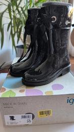 Igor regenlaarsjes zwart lak - maat 35, Kinderen en Baby's, Kinderkleding | Schoenen en Sokken, Meisje, Ophalen of Verzenden, Igor