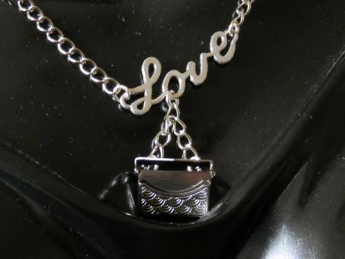 ketting + hanger als tasje wat open kan voor lief berichtje, Sieraden, Tassen en Uiterlijk, Kettingen, Zo goed als nieuw, Overige materialen