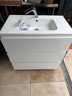 Wastafelkast met wasbak - Zo goed als nieuw, Huis en Inrichting, Badkamer | Badkamermeubels, Ophalen, 50 tot 100 cm, Zo goed als nieuw