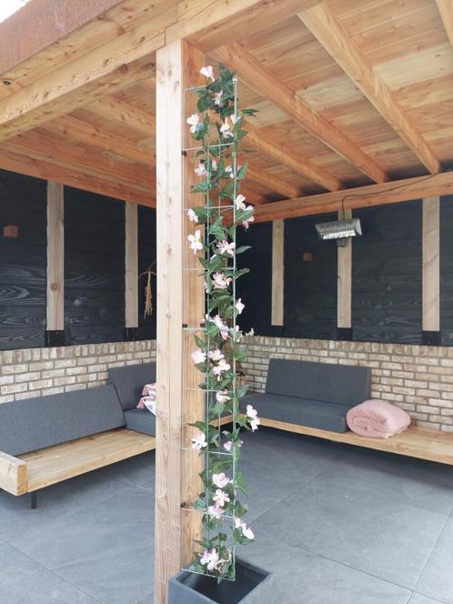 Plantenrekken tegen en om de palen van een overkapping, Tuin en Terras, Overkappingen, Nieuw, Overige typen, Ophalen of Verzenden
