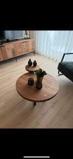 Ronde Eiken Salontafel Set. Beste Prijs/Kwaliteit, Ophalen, Nieuw, 50 tot 100 cm, Minder dan 50 cm