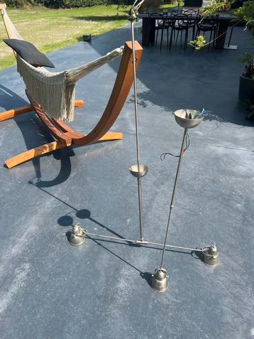 Nikkel art deco hanglampen (uitschuifbaar) beschikbaar voor biedingen
