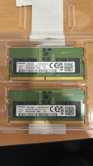 2 x 8 GB (16GB totaal) DDR5 5600 SODIMM geheugen beschikbaar voor biedingen