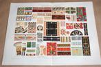 4 antieke kleurenlitho's - Ornamenten - Ca 1900 !!, Boeken, Ophalen of Verzenden, Zo goed als nieuw