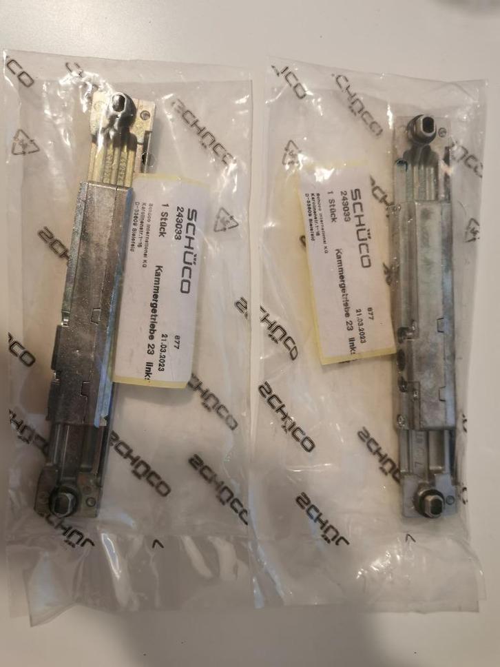 Schuco 243033 kammergetriebe LS (DIN-links) 23mm, Doe-het-zelf en Verbouw, Hang- en Sluitwerk, Nieuw, Overige typen, Rvs, Ophalen