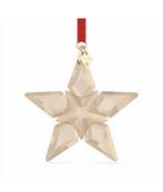 Swarovski kerst ster GOUD met jaartal plaatje 2023, Verzamelen, Swarovski, Ophalen of Verzenden, Nieuw, Figuurtje