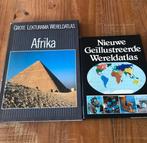 Nieuwe Geïllustreerde Wereldatlas en Afrika, Boeken, Atlassen en Landkaarten, Gelezen, Overige atlassen, Ophalen of Verzenden