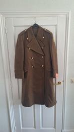 Khaki overjas (winterwarmjas)  Wol, Ophalen of Verzenden, Landmacht, Nederland, Kleding of Schoenen