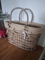 Ovale Wilgenmand met Hengsels - Nieuw!, Mand, Nieuw, Ophalen of Verzenden, Riet