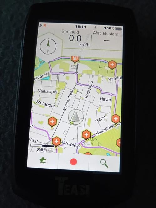 Treasi one3 outdoor gps/ fietsnavigatie, Fietsen en Brommers, Fietsaccessoires | Fietscomputers, Zo goed als nieuw, GPS, Ophalen of Verzenden
