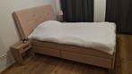 Roze tweepersoonsbed met lades + matras, Huis en Inrichting, Ophalen, Zo goed als nieuw, Tweepersoons, Overige kleuren