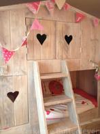 Stapelbed steigerhout, Kinderen en Baby's, Kinderkamer | Stapelbedden en Hoogslapers, Ophalen, Zo goed als nieuw, Stapelbed
