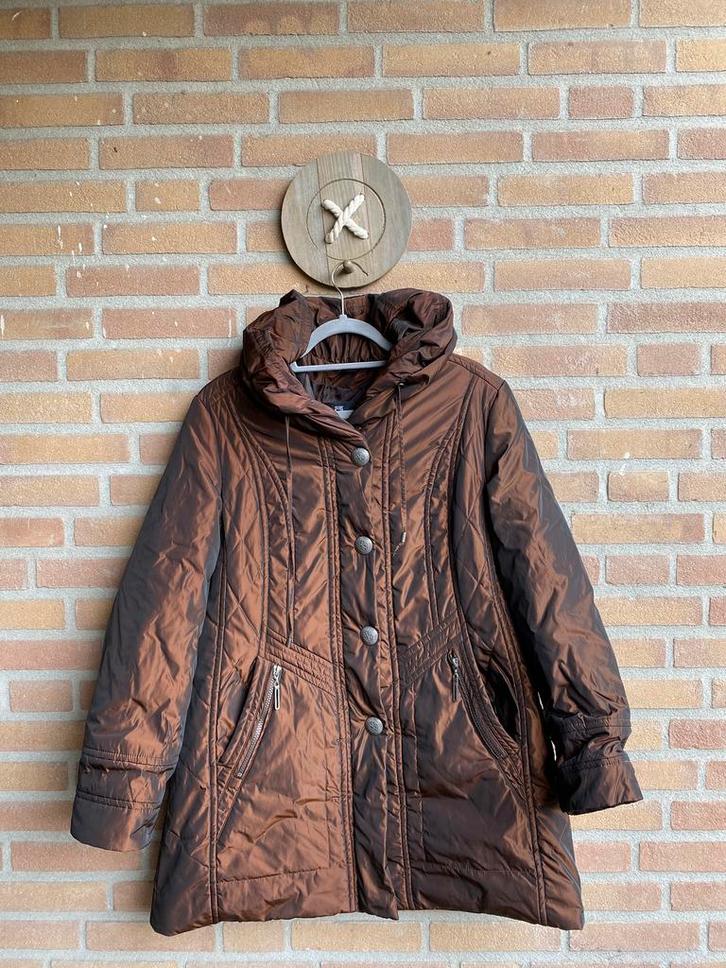 Barbara lebek jas, Kleding | Dames, Jassen | Winter, Zo goed als nieuw, Maat 42/44 (L), Blauw, Ophalen of Verzenden