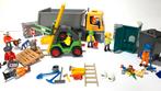 Playmobil Vrachtwagen + Playmobil Vorkheftruck + Straatveger, Complete set, Ophalen of Verzenden, Zo goed als nieuw