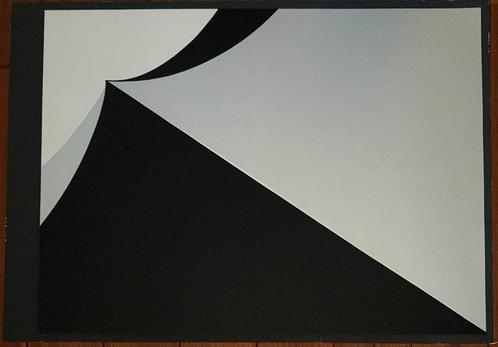 Erich Hauser (1930) Zeefdruk " Abstracte Compositie " Ges, Antiek en Kunst, Kunst | Litho's en Zeefdrukken, Ophalen of Verzenden