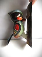 Blik Speelgoed Specht~Opwindvogel~Antiek Blikken Vogeltje, Antiek en Kunst, Ophalen of Verzenden
