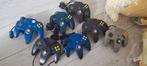 7 Nintendo 64 Controllers - Diverse Kleuren, Ophalen of Verzenden, Gebruikt, Met 3 controllers of meer