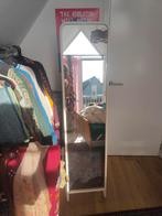 white mirror Spiegel with hooks in the back, Ophalen of Verzenden, Rechthoekig, Minder dan 50 cm, Minder dan 100 cm