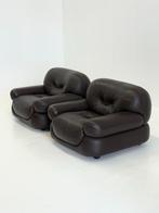 Donkerbruin leren Sapporo Fauteuil voor Mobil Girgi, Ophalen, -, -, Zo goed als nieuw