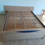 2 pers. bed (160*200), elektrisch verstelbare lattenbodems, Ophalen, Verstelbaar, Beige, Tweepersoons