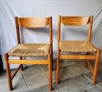 Eetkamerstoelen 2 stuks, Huis en Inrichting, Stoelen, Ophalen, Riet of Rotan, Gebruikt, Twee