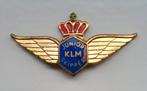 Broche / Speld KLM Junior Skipper. Goudkleurig., Ophalen of Verzenden, Zo goed als nieuw, Goud, Overige materialen