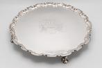 Zilveren Cabaret 18e-eeuw, 1735, John Eckford, Ophalen of Verzenden, Zilver
