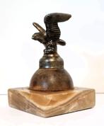 Arend op sokkel van Onyx. (Brons/ijzer?), Antiek en Kunst, Antiek | Koper en Brons, Ophalen of Verzenden