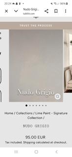 Kalk verf nieuw pak nudo grigio kalki litir, Wit, Nieuw, Ophalen of Verzenden, Verf