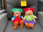 2 zgan Kabouter Plop Kwebbel en Klusser de klus knuffels 25, Ophalen, Zo goed als nieuw, Beeldje of Figuurtje