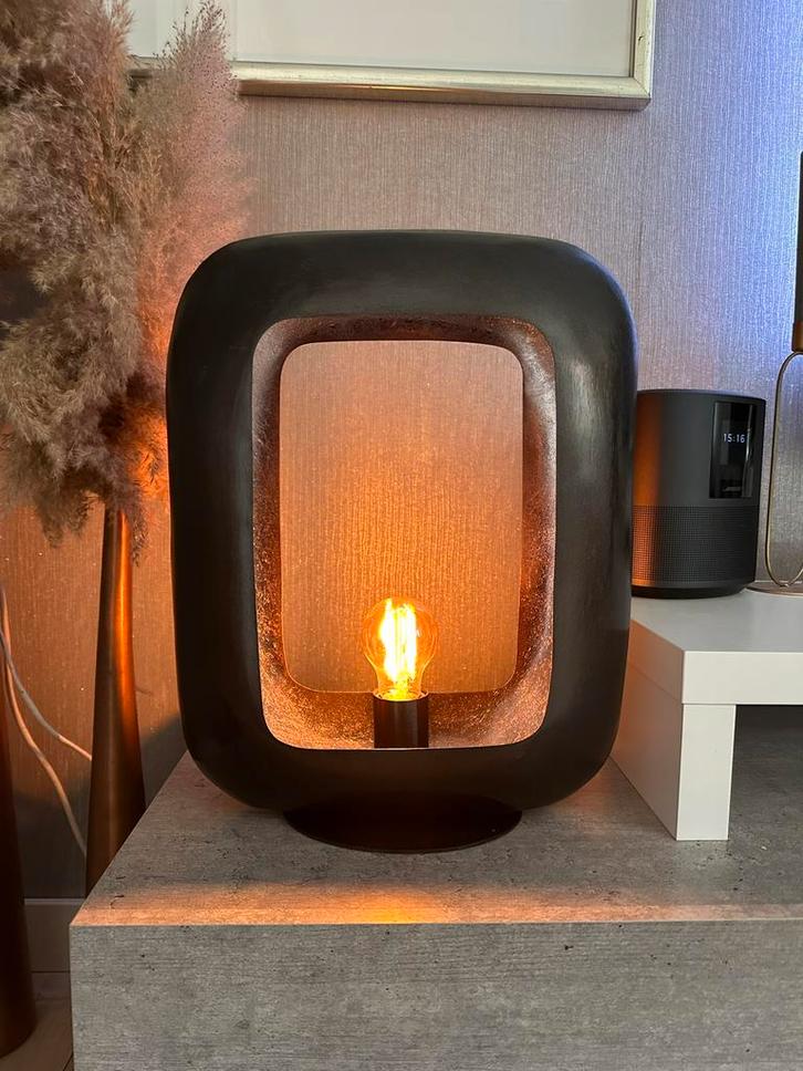 Industriële Lampen - Brons nikkel 43 en 34cm hoog, Huis en Inrichting, Lampen | Hanglampen, Nieuw, Minder dan 50 cm, Metaal, Ophalen