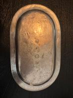 Antiek Tinnen Schaal / Dienblad - Gemerkt, Ophalen of Verzenden