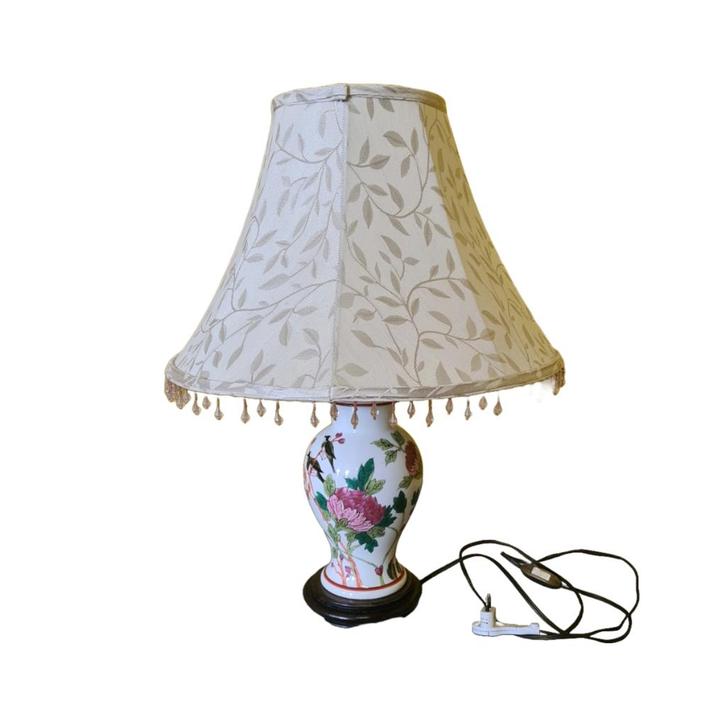 Frans porseleinen tafellamp d’Art de Rodez, Huis en Inrichting, Lampen | Tafellampen, Zo goed als nieuw, Minder dan 50 cm, Overige materialen