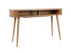 Zuiver Barbier Sidetable Naturel - Walnoot & Rubberhout, 100 tot 150 cm, Nieuw, Ophalen of Verzenden, Overige houtsoorten