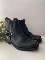 Sancho bikerboots 39 western boots bohemian enkellaarzen, -, Zwart, -, Lage of Enkellaarzen