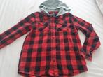 Geruit overhemd - Rood/Zwart 140, Ophalen of Verzenden, Zo goed als nieuw, Jongen