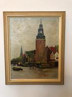 Schilderij Amsterdam Montelbaanstoren Schans Amstel, Antiek en Kunst, Kunst | Schilderijen | Klassiek, Ophalen