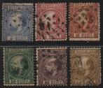 7 - 12 gebruikt ( Willem III 1867-1868 Cat. € 415,- ), Verzenden, T/m 1940, Gestempeld