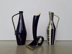 3st Echt Kobalt Cobalt porseleinen vaasjes 21cm Lindner, Antiek en Kunst, Antiek | Vazen, Ophalen of Verzenden