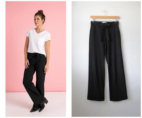 Studio Anneloes - Marilyn / zwart / travel broek / maat S, Kleding | Dames, Broeken en Pantalons, Zo goed als nieuw, Maat 36 (S)