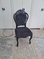 Elegante Barok Stoel - Zwart, Huis en Inrichting, Stoelen, Ophalen, Hout, Gebruikt, Barok