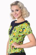 Dancing Days by Banned - Retro 50s Hat Top - Maat. 34 / XS, Dancing Days by Banned, Nieuw, Ophalen of Verzenden, Korte mouw