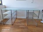 glazen bureau, Huis en Inrichting, Bureaus, Ophalen, Zo goed als nieuw, Bureau