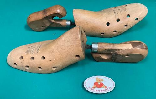 Vintage houten schoenspanners, maat 44, Kleding | Heren, Schoenen, Gedragen, Overige typen, Bruin, Ophalen of Verzenden