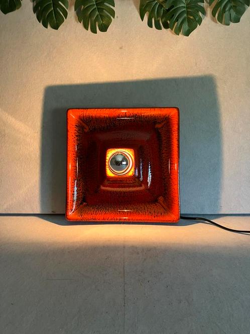 Hustadt Leuchten keramische geglazuurde wandlamp, Huis en Inrichting, Lampen | Wandlampen, Gebruikt, Ophalen of Verzenden