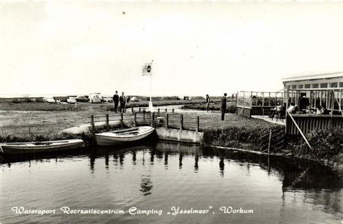 Watersport Recreatiecentrum Camping IJsselmeer, Workum - ong, Verzamelen, Ansichtkaarten | Nederland, Ongelopen, Utrecht, 1940 tot 1960