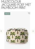GEZOCHT Multicolour jaquard poef met palmboom, Verzenden, Zo goed als nieuw