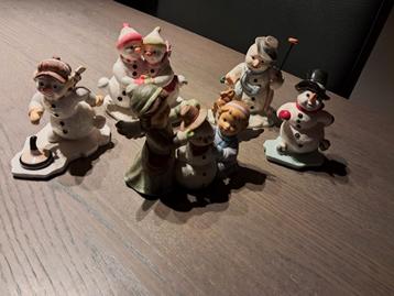 Goebel Beeldjes/Sneeuwman/Kerst/Winter Met Breukjes   beschikbaar voor biedingen