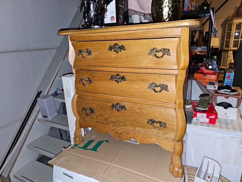 Eiken buikkastje klein model, Huis en Inrichting, Ophalen, ., Eikenhout, 50 tot 100 cm